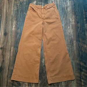Anthropologie Maeve coral color wide leg jeans size 26